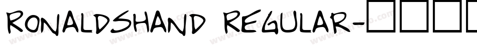RonaldsHand Regular字体转换